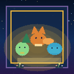 Three Habbomon starter silhouettes displayed for selection.