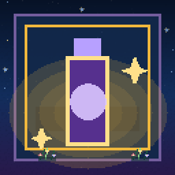 A jar of Habbomon Stardust beside a level marker.